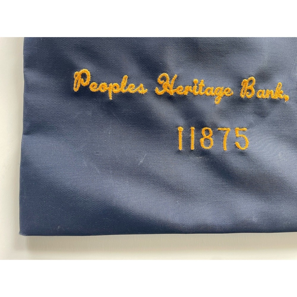 Vintage Peoples Heritage Bank 1875 Bank Deposit Zip Pouch Bag Locking No Key - Picture 13 of 15